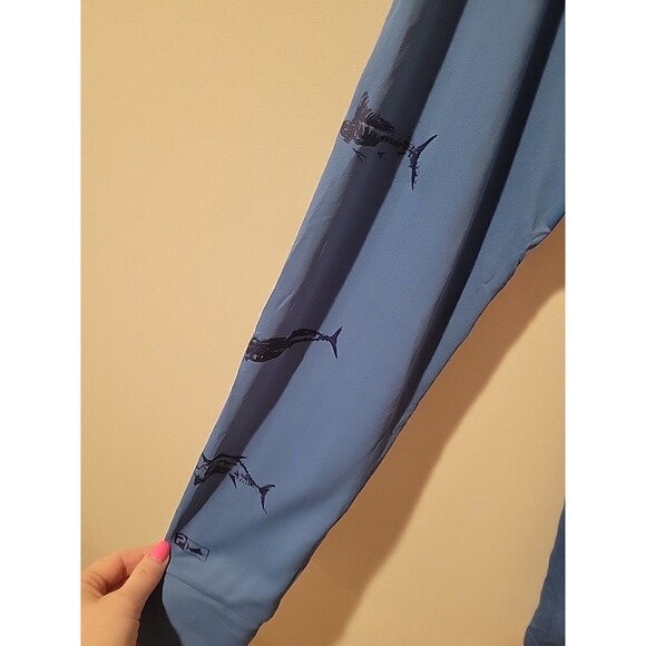 Pelagic Aquatek Hooded Long-Sleeve Shirt in Ocean Blue Fishing Outdoors Size M - Picture 4 of 8